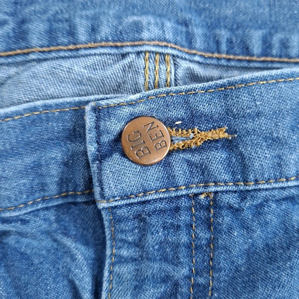 Vintage Big Ben Pants Mens 32x34 Blue Wrangler Distressed Faded Work Wear‎